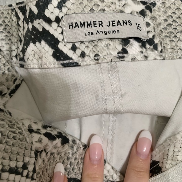 Hammer Jeans Snakeskin Print Size 15 - Picture 3 of 6